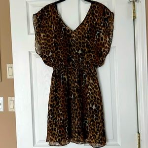 Express leopard dress